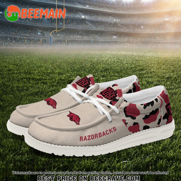 Tubopro Arkansas Razorbacks Hey Dude Shoes For Men And Women - Image 2