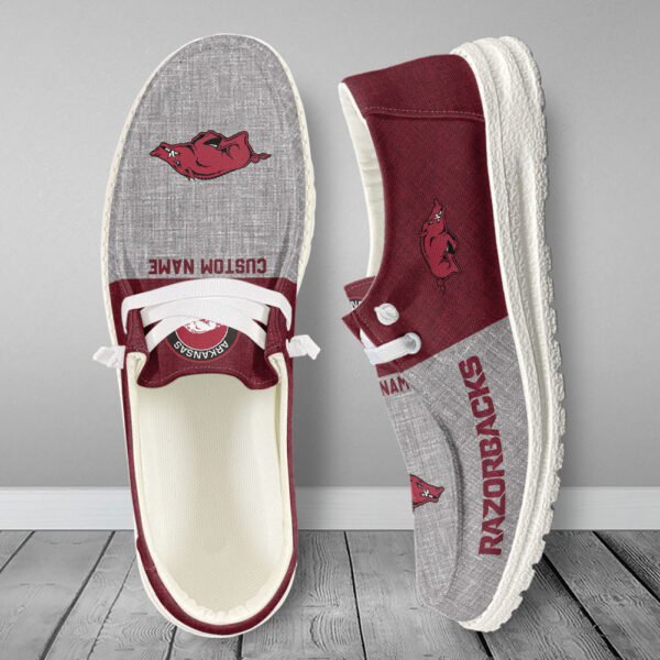 Tubopro Arkansas Razorbacks Hey Dude Shoes For Men And Women - Image 5