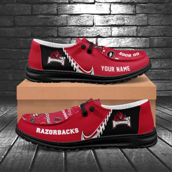 Tubopro Arkansas Razorbacks Hey Dude Shoes For Men And Women - Image 6