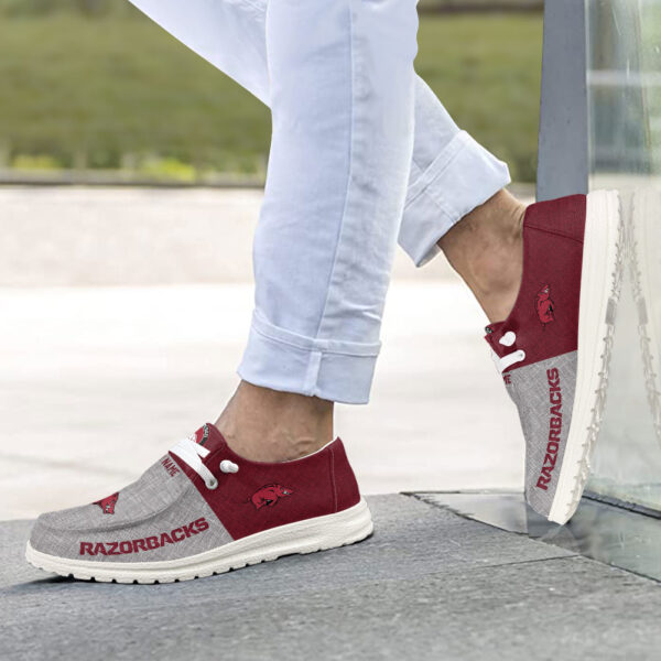 Tubopro Arkansas Razorbacks Hey Dude Shoes For Men And Women - Image 7