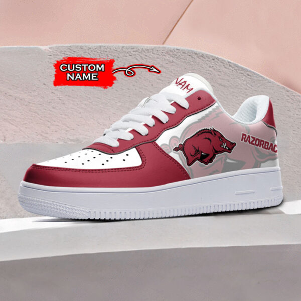 Tubopro Arkansas Razorbacks NCAA Air Low-Top Sneakers Shoes For Men And Women - Image 2