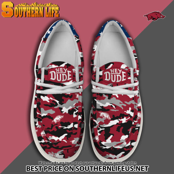 Tubopro Arkansas Razorbacks Personalized Hey Dude Shoes For Men And Women