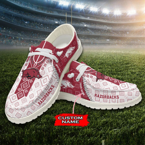 Tubopro Arkansas Razorbacks Personalized Hey Dude Shoes For Men And Women - Image 6