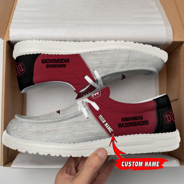 Tubopro Arkansas Razorbacks Personalized Hey Dude Shoes For Men And Women - Image 2