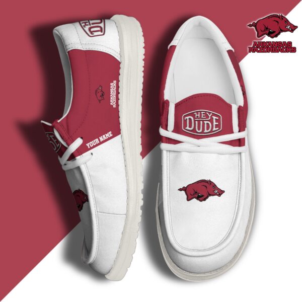 Tubopro Arkansas Razorbacks Personalized Hey Dude Shoes For Men And Women