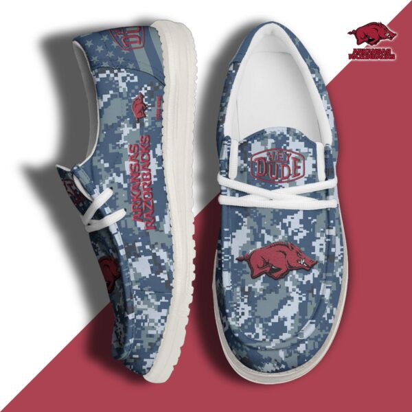 Tubopro Arkansas Razorbacks Personalized Hey Dude Shoes For Men And Women