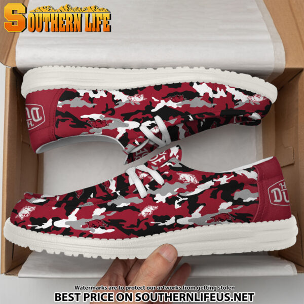 Tubopro Arkansas Razorbacks Personalized Hey Dude Shoes For Men And Women - Image 4