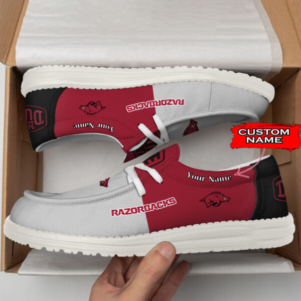 Tubopro Arkansas Razorbacks Personalized Hey Dude Shoes For Men And Women - Image 3