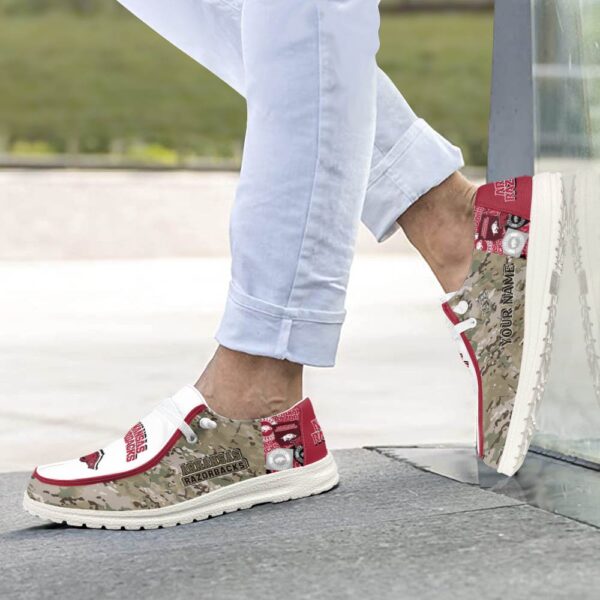 Tubopro Arkansas Razorbacks Personalized Hey Dude Shoes For Men And Women - Image 4