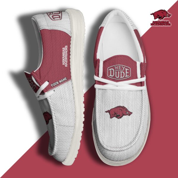 Tubopro Arkansas Razorbacks Personalized Hey Dude Shoes For Men And Women