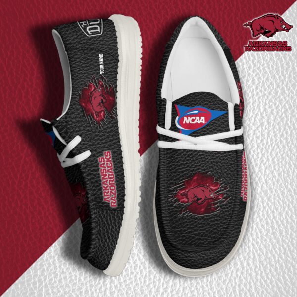 Tubopro Arkansas Razorbacks Personalized Hey Dude Shoes For Men And Women