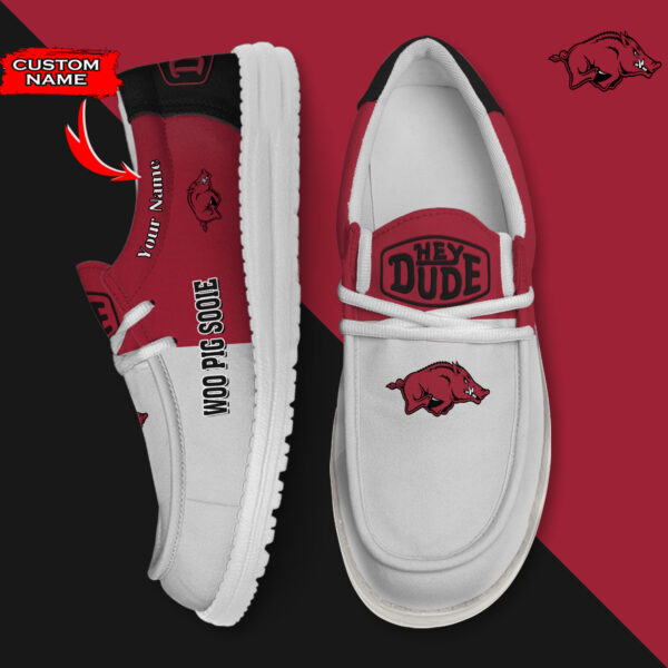 Tubopro Arkansas Razorbacks Personalized Hey Dude Shoes For Men And Women