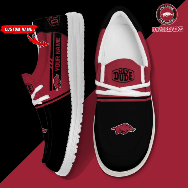 Tubopro Arkansas Razorbacks Personalized Hey Dude Shoes For Men And Women