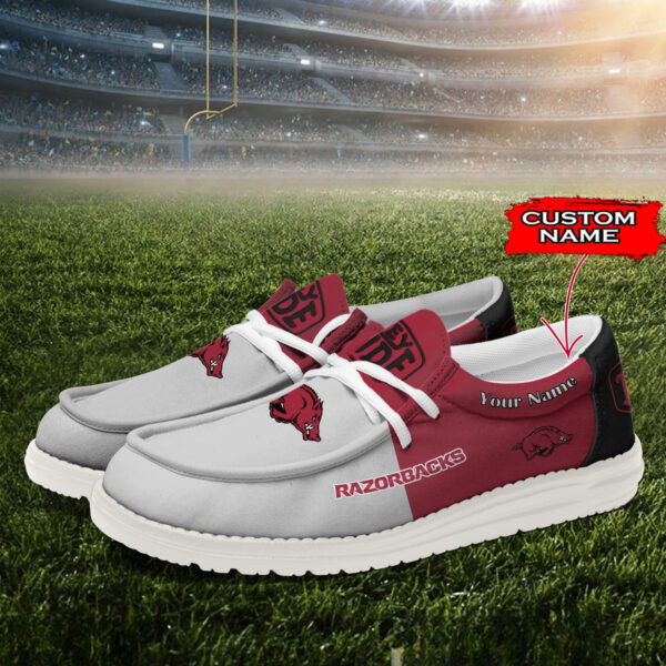 Tubopro Arkansas Razorbacks Personalized Hey Dude Shoes For Men And Women - Image 2
