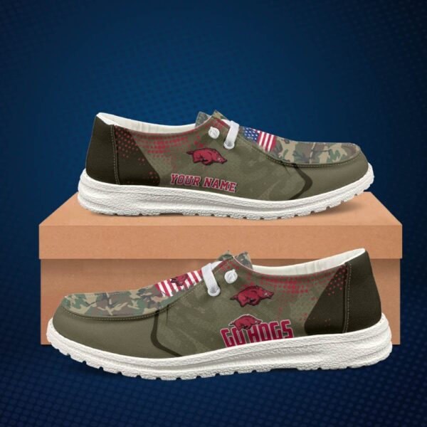 Tubopro Arkansas Razorbacks Personalized Hey Dude Shoes For Men And Women - Image 2