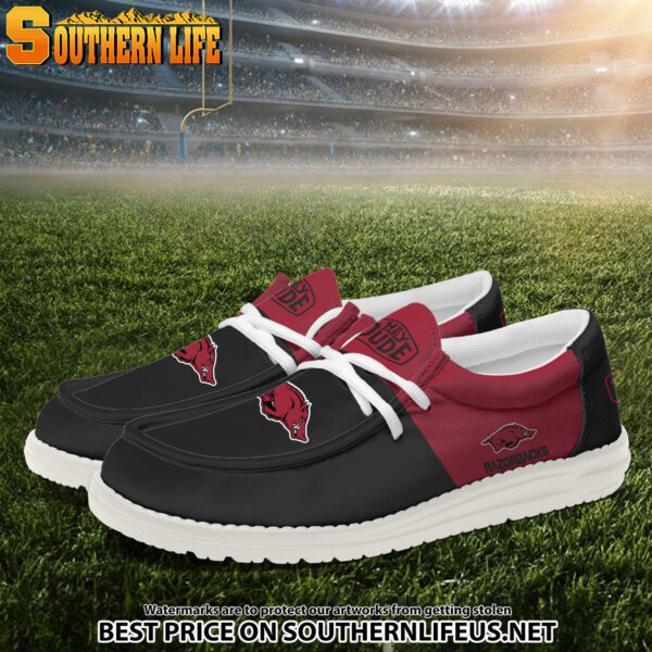 Tubopro Arkansas Razorbacks Personalized Hey Dude Shoes For Men And Women - Image 2