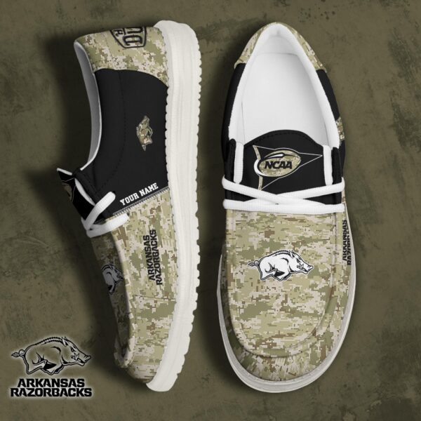 Tubopro Arkansas Razorbacks Personalized Hey Dude Shoes For Men And Women