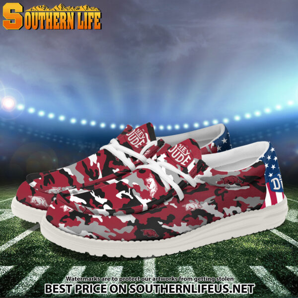 Tubopro Arkansas Razorbacks Personalized Hey Dude Shoes For Men And Women - Image 2