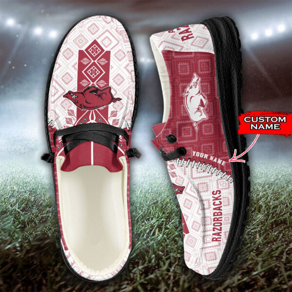 Tubopro Arkansas Razorbacks Personalized Hey Dude Shoes For Men And Women - Image 3