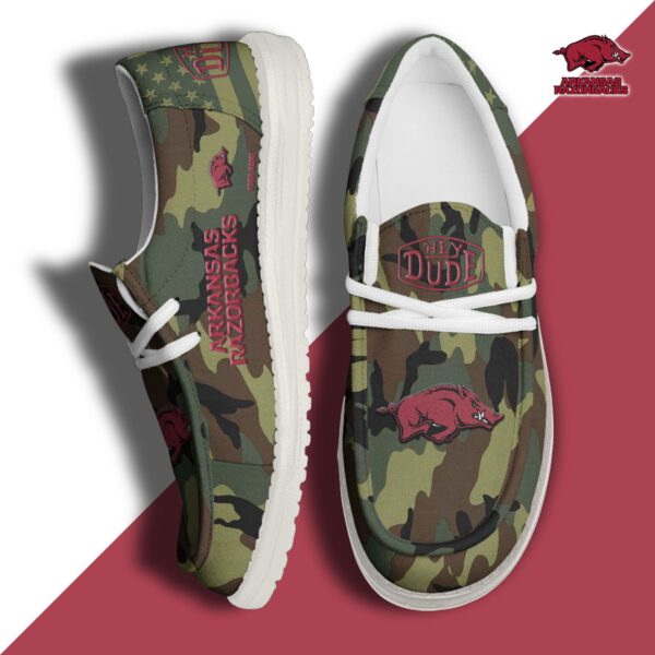 Tubopro Arkansas Razorbacks Personalized Hey Dude Shoes For Men And Women