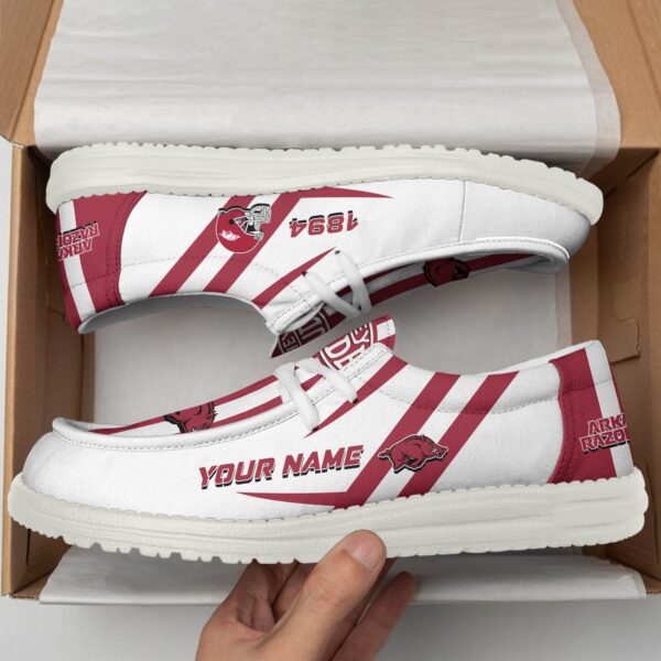 Tubopro Arkansas Razorbacks Personalized Hey Dude Shoes For Men And Women - Image 2