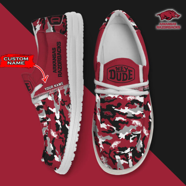 Tubopro Arkansas Razorbacks Personalized Hey Dude Shoes For Men And Women