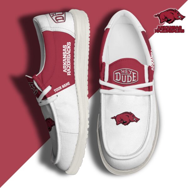 Tubopro Arkansas Razorbacks Personalized Hey Dude Shoes For Men And Women