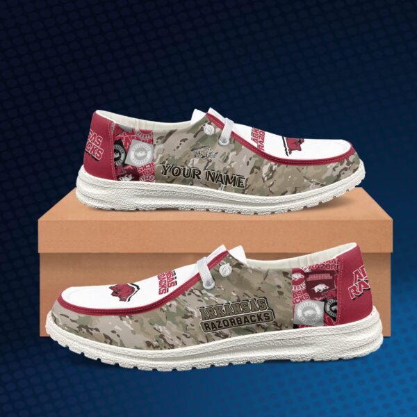 Tubopro Arkansas Razorbacks Personalized Hey Dude Shoes For Men And Women - Image 2