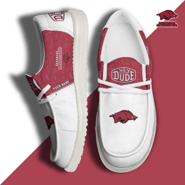 Tubopro Arkansas Razorbacks Personalized Hey Dude Shoes For Men And Women