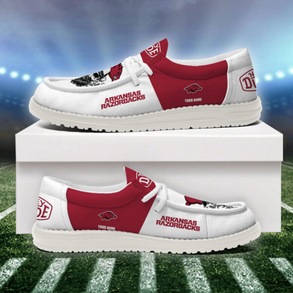 Tubopro Arkansas Razorbacks Personalized Hey Dude Shoes For Men And Women - Image 4