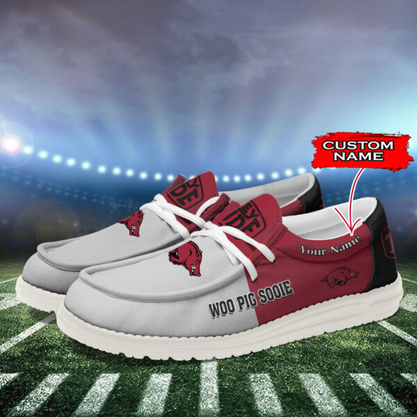 Tubopro Arkansas Razorbacks Personalized Hey Dude Shoes For Men And Women - Image 3