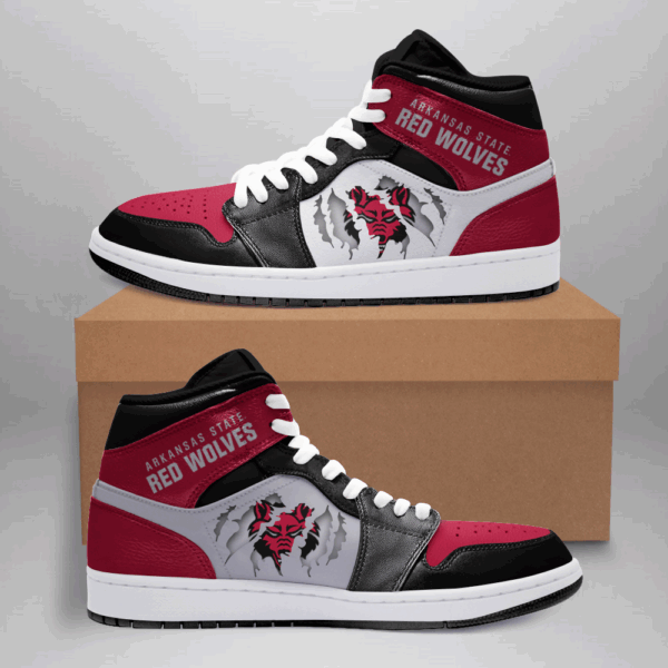 Tubopro Arkansas State Red Wolves AJ1 High Sneakers Shoes For Men And Women