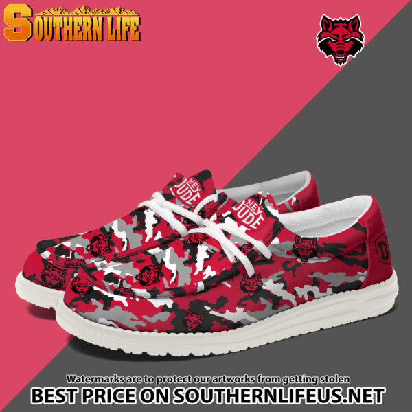 Tubopro Arkansas State Red Wolves Personalized Hey Dude Shoes For Men And Women - Image 2