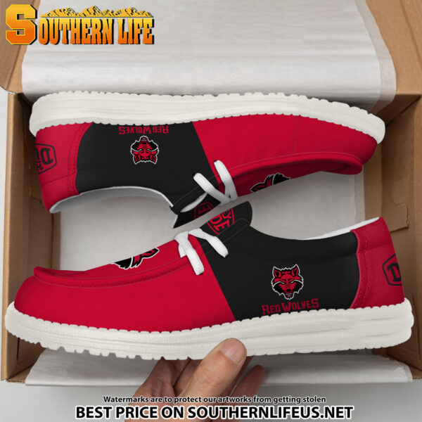 Tubopro Arkansas State Red Wolves Personalized Hey Dude Shoes For Men And Women - Image 3