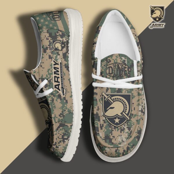 Tubopro Army Black Knights Personalized Hey Dude Shoes For Men And Women