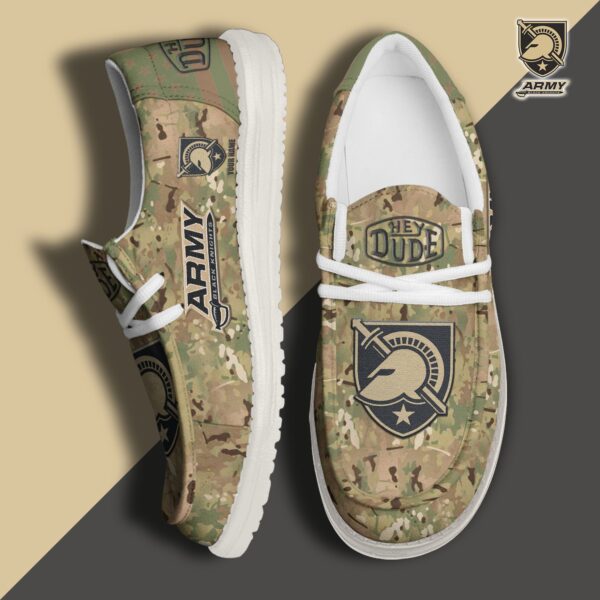 Tubopro Army Black Knights Personalized Hey Dude Shoes For Men And Women