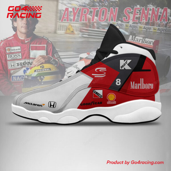 Tubopro Aryton Senna AJ13 Sneakers Shoes For Men And Women - Image 2