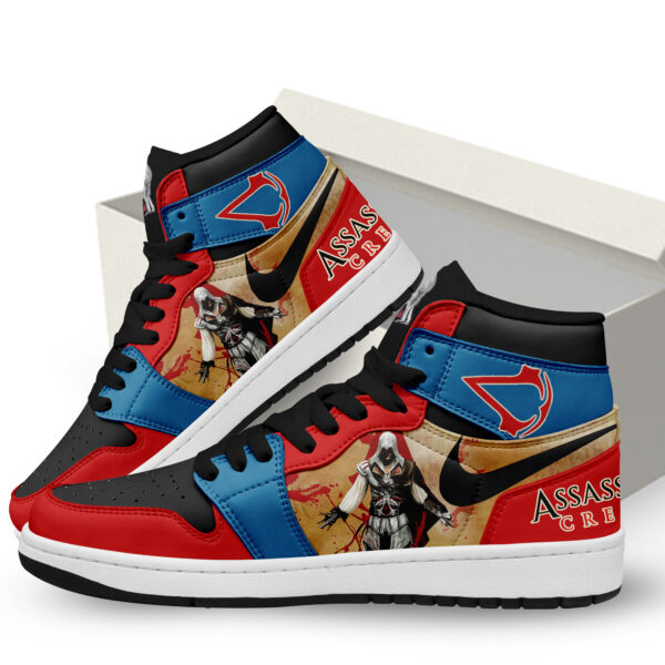 Tubopro Assassins Creed AJ1 High Sneakers Shoes For Men And Women - Image 2