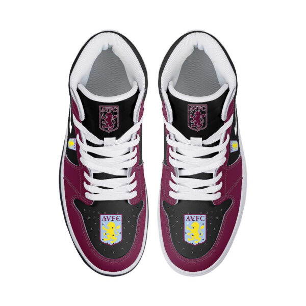 Tubopro Aston Villa AJ1 High Sneakers Shoes For Men And Women - Image 3