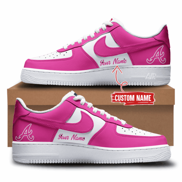 Tubopro Atlanta Braves Air Low-Top Sneakers Shoes For Men And Women - Image 2