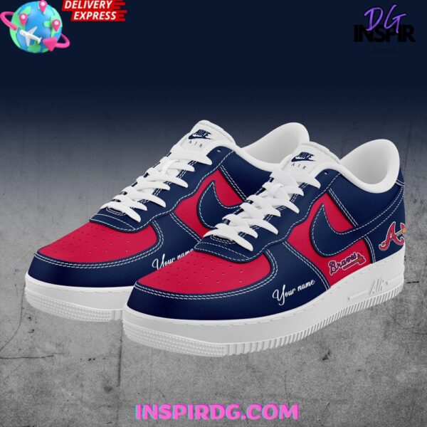 Tubopro Atlanta Braves Air Low-Top Sneakers Shoes For Men And Women - Image 2