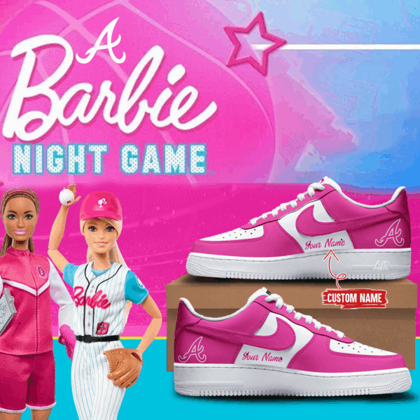 Tubopro Atlanta Braves Air Low-Top Sneakers Shoes For Men And Women