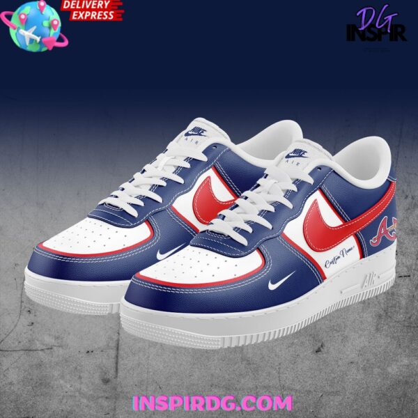 Tubopro Atlanta Braves Air Low-Top Sneakers Shoes For Men And Women - Image 2