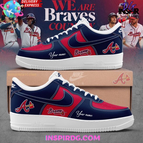 Tubopro Atlanta Braves Air Low-Top Sneakers Shoes For Men And Women