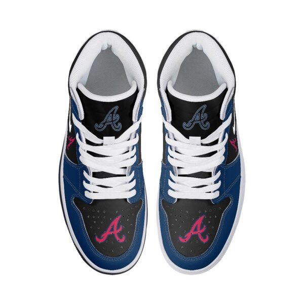 Tubopro Atlanta Braves AJ1 High Sneakers Shoes For Men And Women - Image 3