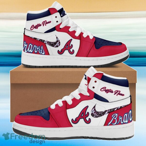 Tubopro Atlanta Braves AJ1 High Sneakers Shoes For Men And Women