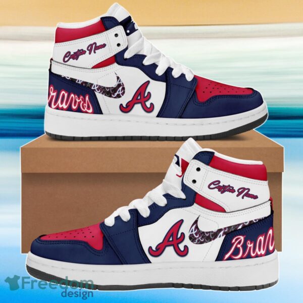 Tubopro Atlanta Braves AJ1 High Sneakers Shoes For Men And Women