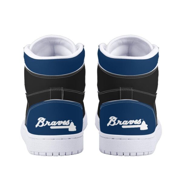 Tubopro Atlanta Braves AJ1 High Sneakers Shoes For Men And Women - Image 4