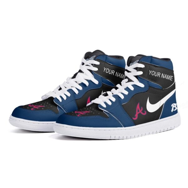 Tubopro Atlanta Braves AJ1 High Sneakers Shoes For Men And Women