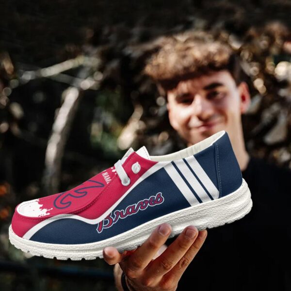Tubopro Atlanta Braves Hey Dude Shoes For Men And Women - Image 3